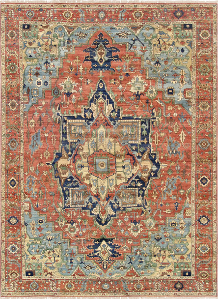 Pasargad Home PH-6 Serapi Hand-knotted Rust Area Rug