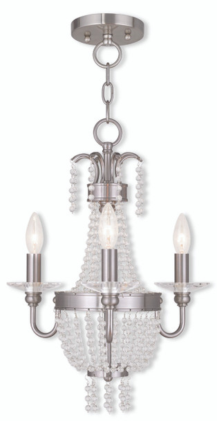 Livex Lighting 3 Light Bn Mini Chandelier/ceiling Mount - 51843-91