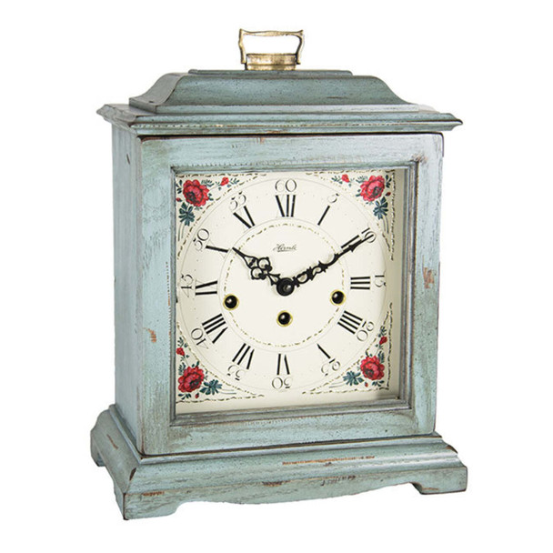 Hermle Austen Mantel Clock - Light Blue, Quartz