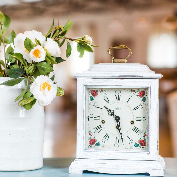 Hermle Austen Mantel Clock - White, Mechanical