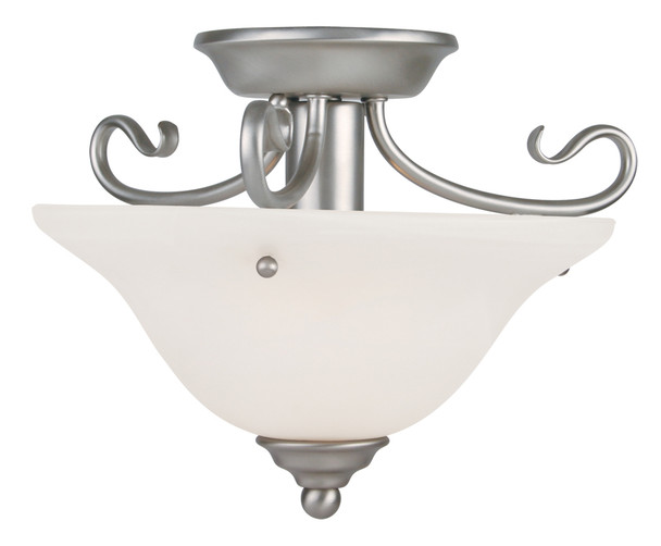 Livex Lighting 1 Light Brushed Nickel Ceiling Mount - 6109-91