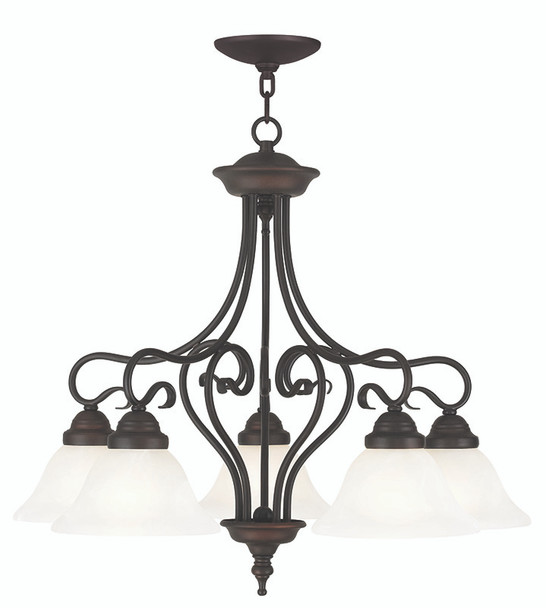 Livex Lighting 5 Light Bronze Dinette - 6135-07