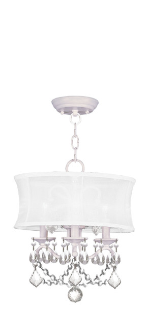 Livex Lighting 3 Light White Chain Hang/ceiling Mount - 6303-03