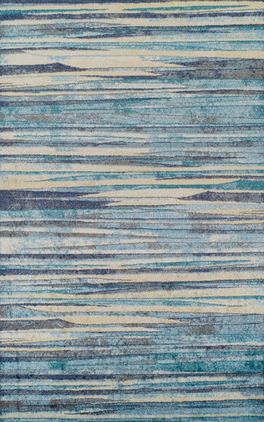 Addison Rugs OSBL33 Blair Power Woven Blue Area Rugs