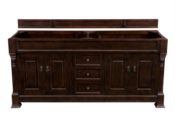 Brookfield 72" Burnished Mahogany Double Vanity