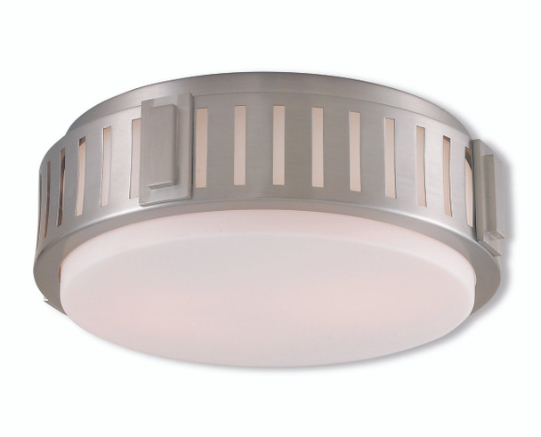 Livex Lighting 2 Light Brushed Nickel Ceiling Mount - 65512-91