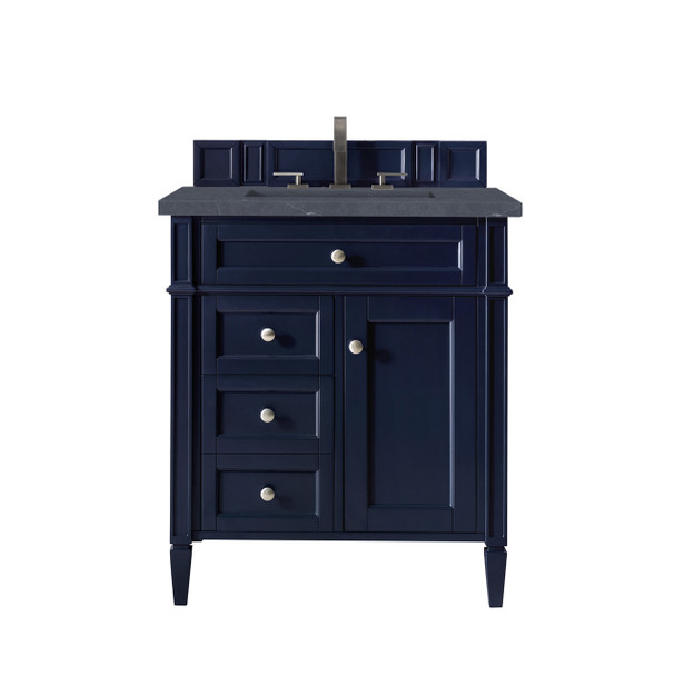 Brittany 30" Single Vanity, Victory Blue W/ 3 Cm Charcoal Soapstone Quartz Top