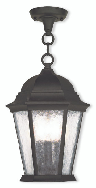 Livex Lighting 3 Light Textured Black Chain Lantern - 75469-14