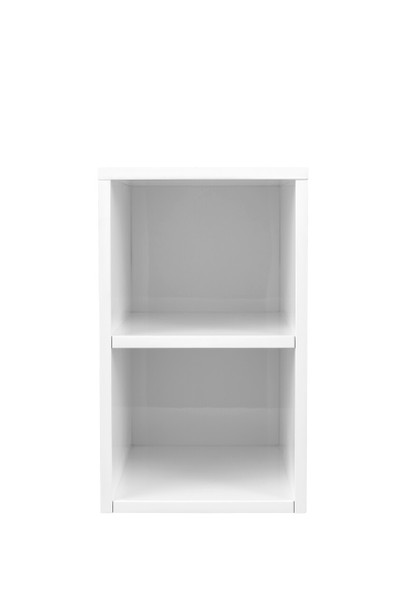 Milan 12" Storage Cabinet (short), Glossy White