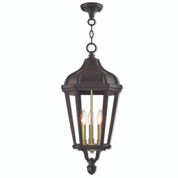 Livex Lighting 3 Lt Bz Outdoor Pendant Lantern - 76193-07