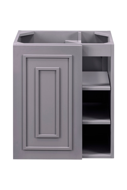 Alicante' 24" Single Vanity Cabinet, Grey Smoke
