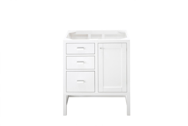 Addison 30" Single Vanity Cabinet, Glossy White