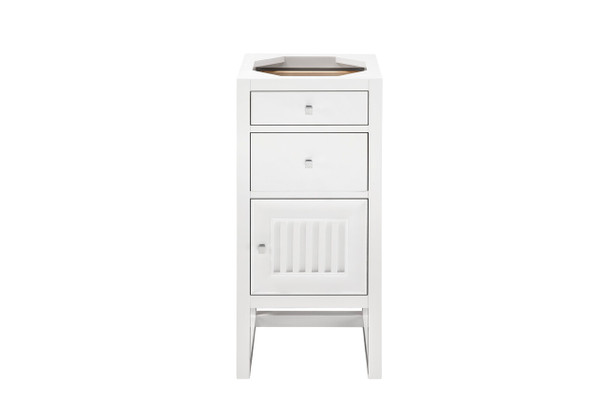 Athens 15" Cabinet W/ Drawers & Door, Glossy White - E645-B15R-GW