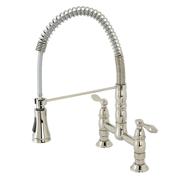 Kingston Brass Heritage Pull-down Kitchen Faucets GS127XAL-P