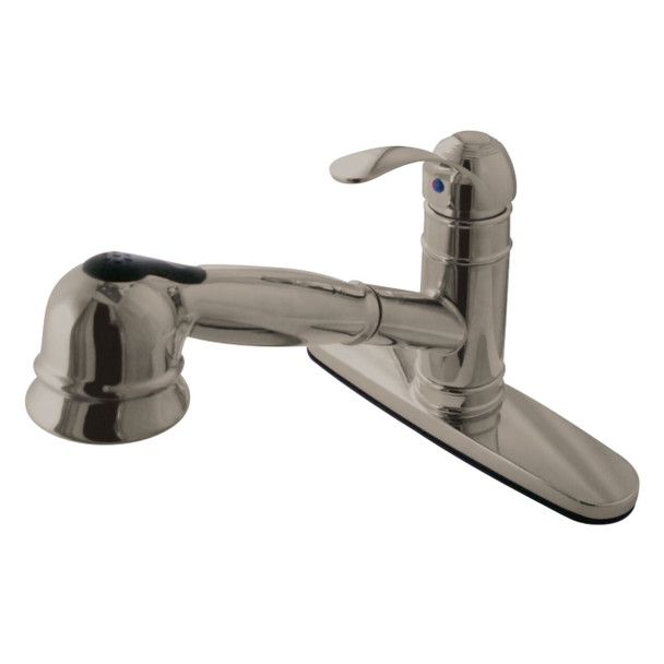 Gourmetier GSC7578WEL Eden Single-Handle Pull-Out Kitchen Faucet, Brushed Nickel