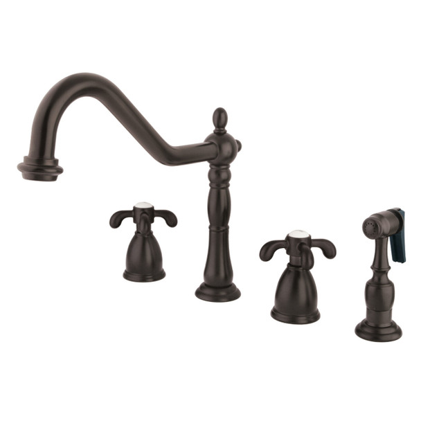 Kingston Brass French Country Widespread Kitchen Faucets KB179XTXBS-P