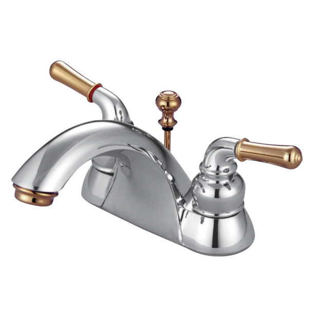 Kingston Brass KB2624 4 in. Centerset Bathroom Faucet, Polished Chrome