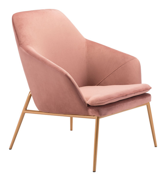 Debonair Arm Chair Pink & Gold