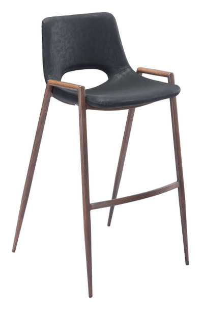 Desi Bar Chair (set Of 2) Black