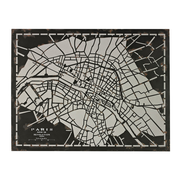 Elk Home City Map Wall Art - 51-10117