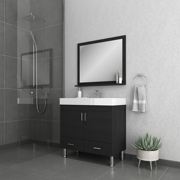 Ripley 36 Inch Black Vanity With Sink