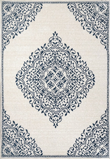 Dynamic Hera Machine-made 3302 Ivory/blue Area Rugs