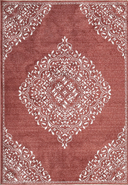 Dynamic Hera Machine-made 3302 Brick/ivory Area Rugs