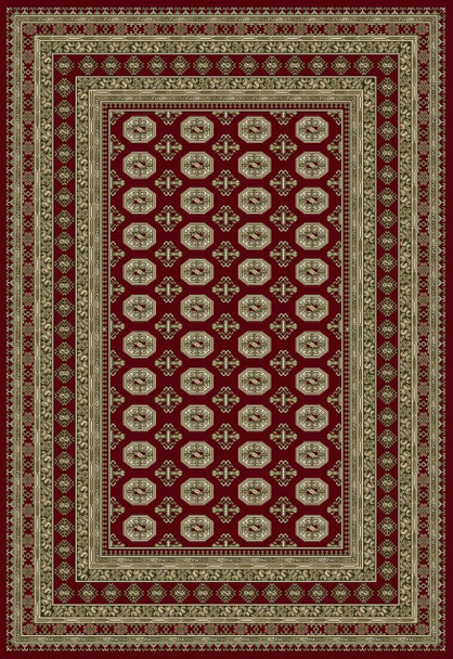 Dynamic Ancient Garden Machine-made 57102 Red/beige Area Rugs