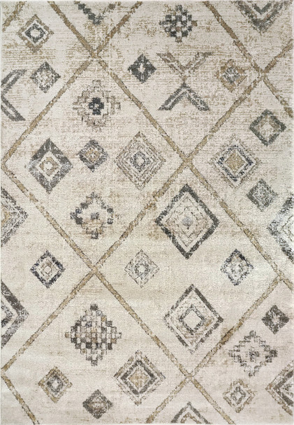 Dynamic Carlisle Machine-made 62014 Ivory/grey Area Rugs