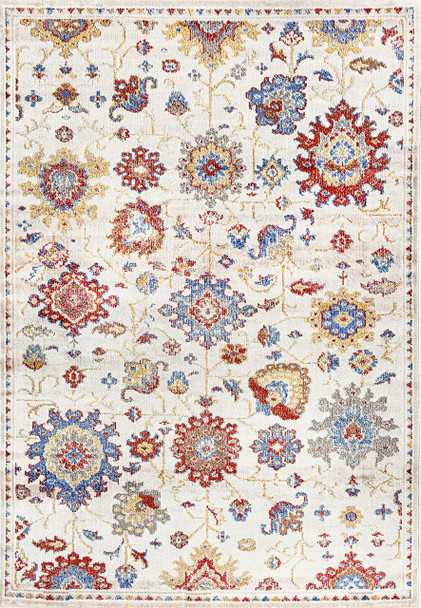 Dynamic Falcon Machine-made 6800 Ivory/grey/blue/red/gold Area Rugs
