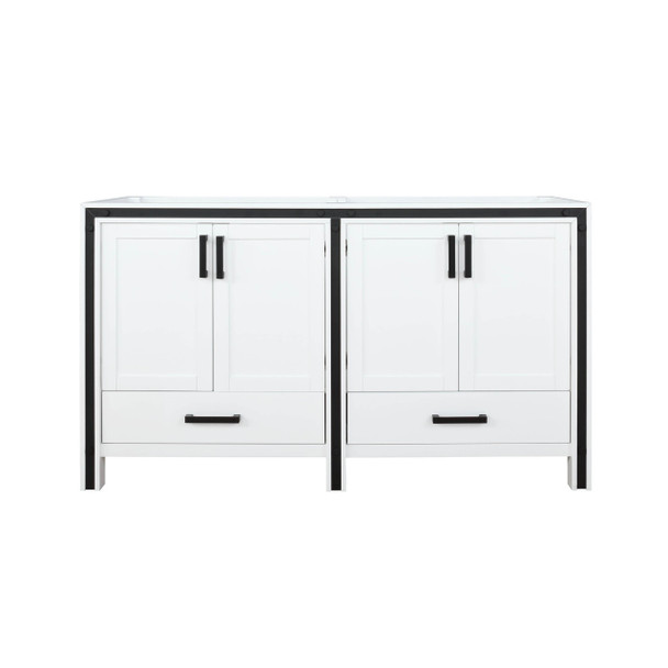 Ziva 60" White Vanity Cabinet Only
