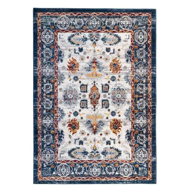 Amer Rugs Alexandria Xyryl ALX-90 Blue Power-Loomed Area Rugs