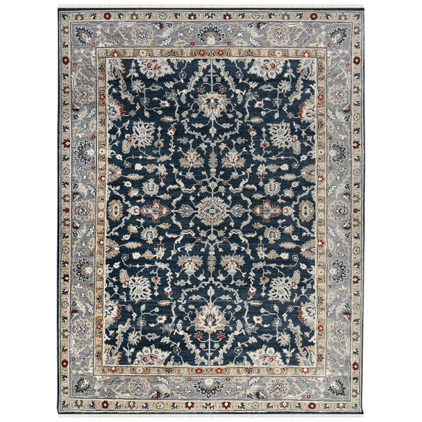 Amer Rugs Bristol Krisha BRS-55 Blue Sapphire Hand-Knotted Area Rugs