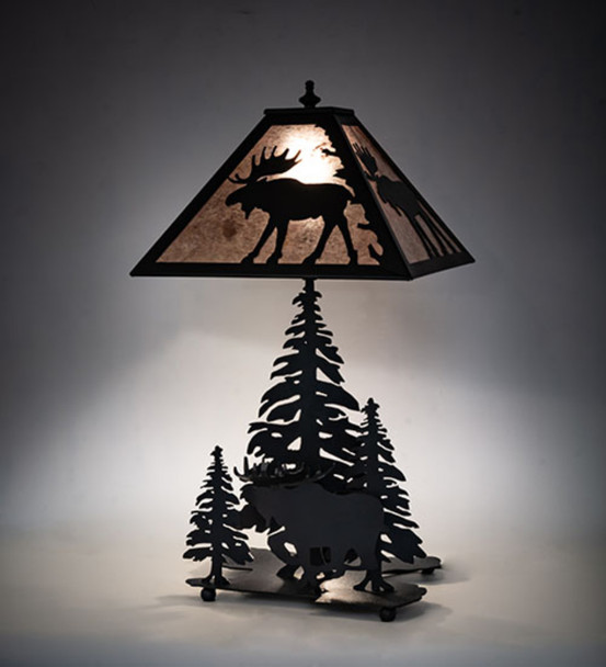 Meyda 21" High Moose On The Loose Table Lamp