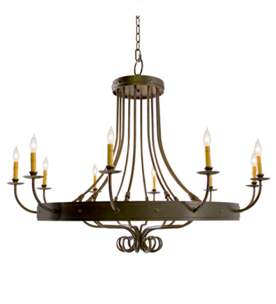 Meyda 50" Wide Silvana 10 Light Chandelier