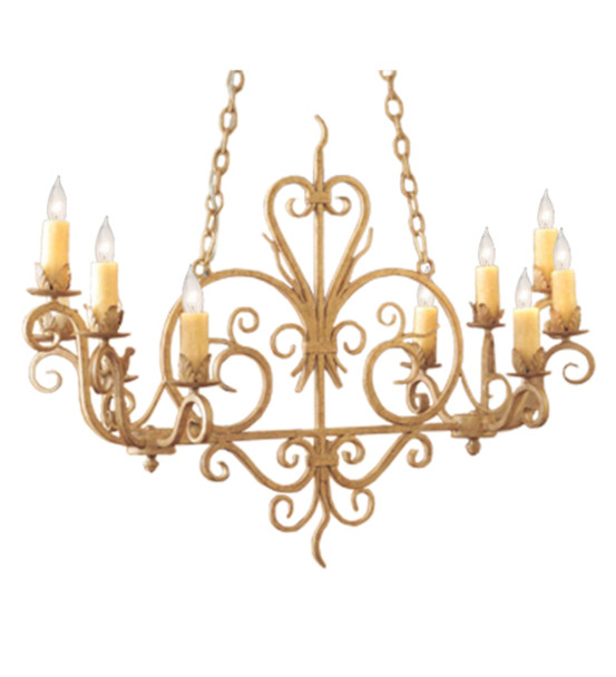 Meyda 42" Long Kimberly 10 Light Chandelier