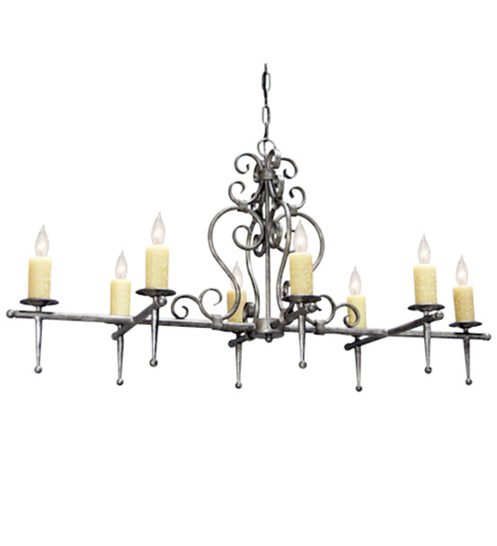 Meyda 48" Long Monica 8 Light Oblong Chandelier