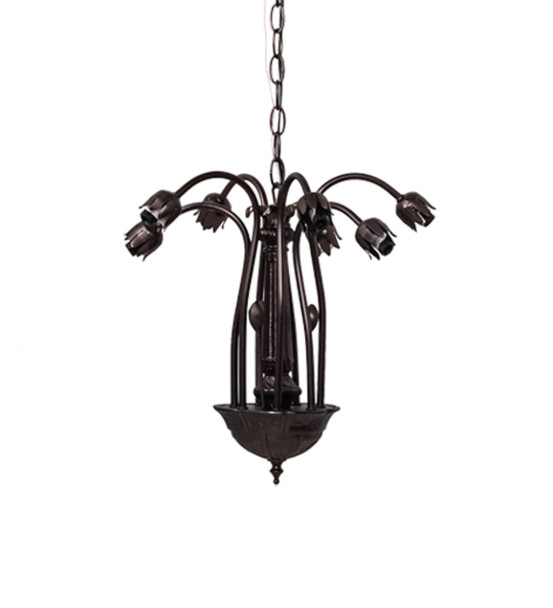 Meyda 16" Wide Lily 7 Light Chandelier Hardware