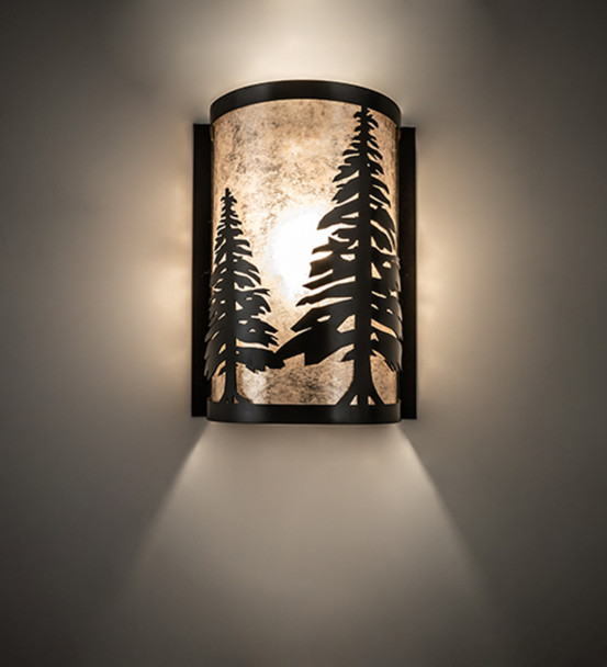 Meyda 8" Wide Tall Pines Wall Sconce - 200683