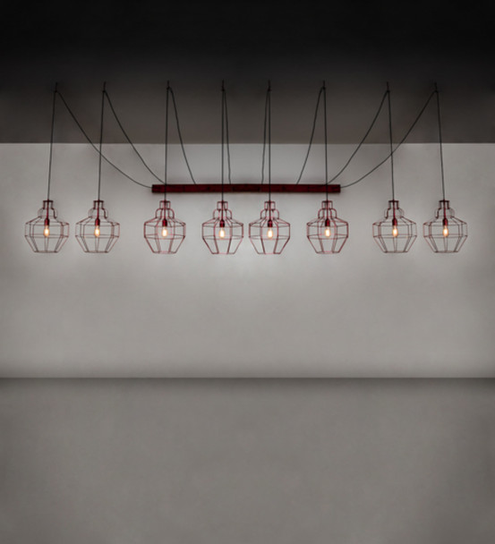 Meyda 156" Wide Troy 8 Light Pendant