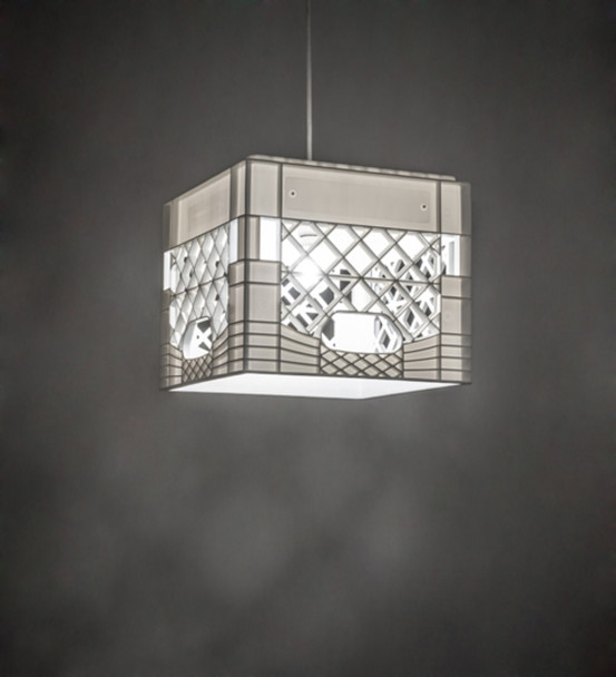 Meyda 13" Square Milk Crate Pendant