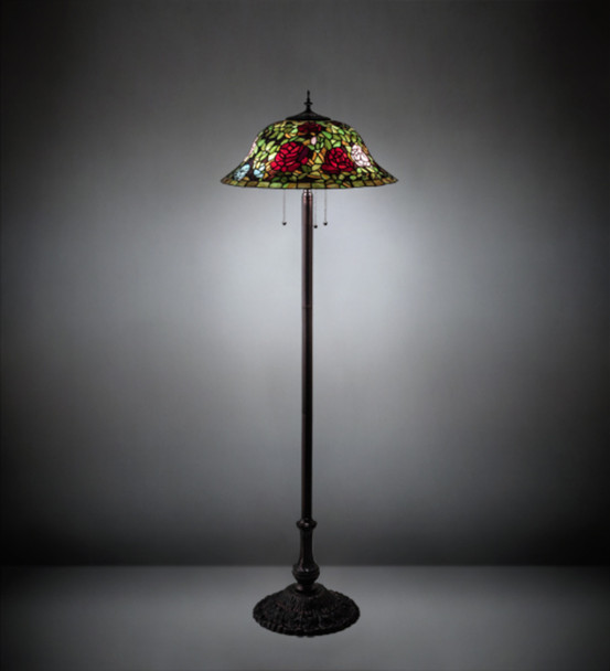 Meyda 62" High Tiffany Rosebush Floor Lamp - 216879