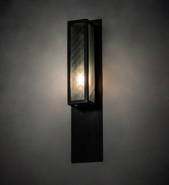 Meyda 6" Wide Quadrato Diamond Wall Sconce