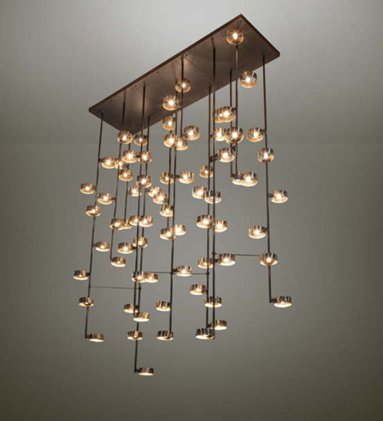 Meyda 122" Long Pux Cascading Chandelier