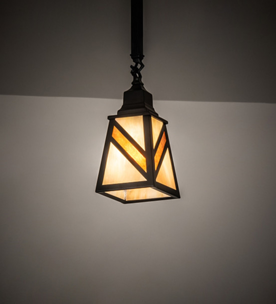 Meyda 5" Square Santa Fe Mini Pendant - 230493