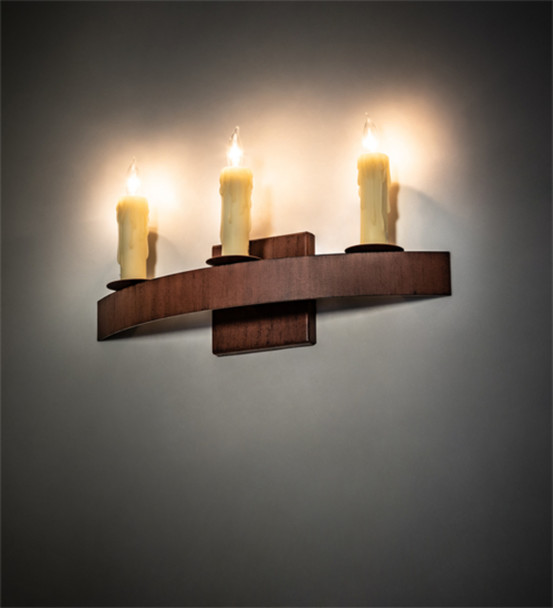 Meyda 18" Wide Lakeshore 3 Light Wall Sconce