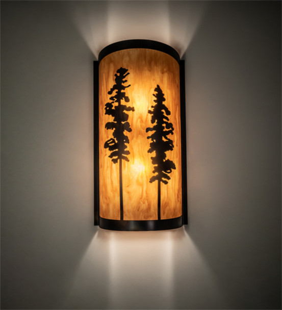 Meyda 9" Wide Tall Pines Wall Sconce - 236552