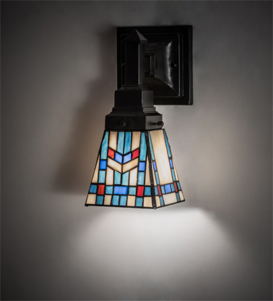 Meyda 5" Wide Prairie Wheat Wall Sconce