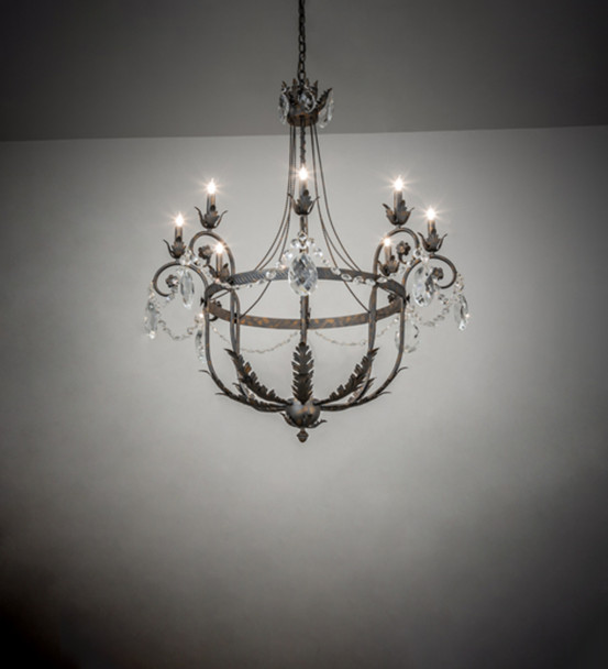 Meyda 40" Wide Antonia 8 Light Chandelier