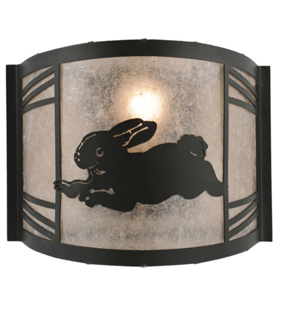 Meyda 12" Wide Rabbit On The Loose Left Wall Sconce
